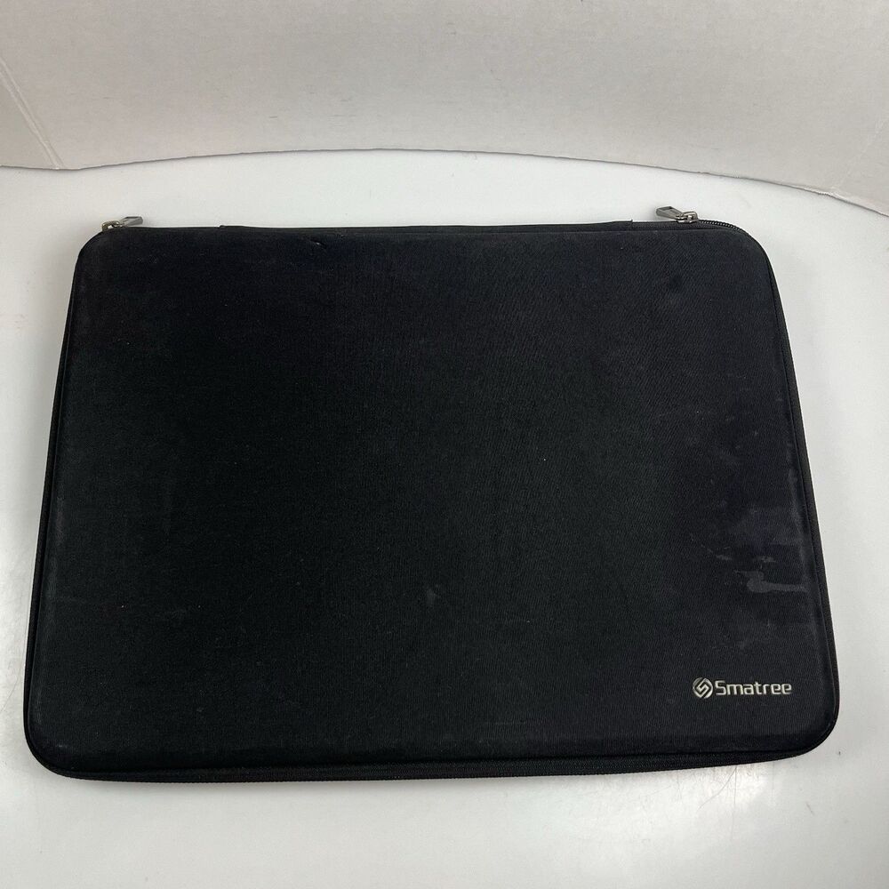 Smatree Hard Shell Laptop Sleeve Case 15” Black Protective Zip Travel Case